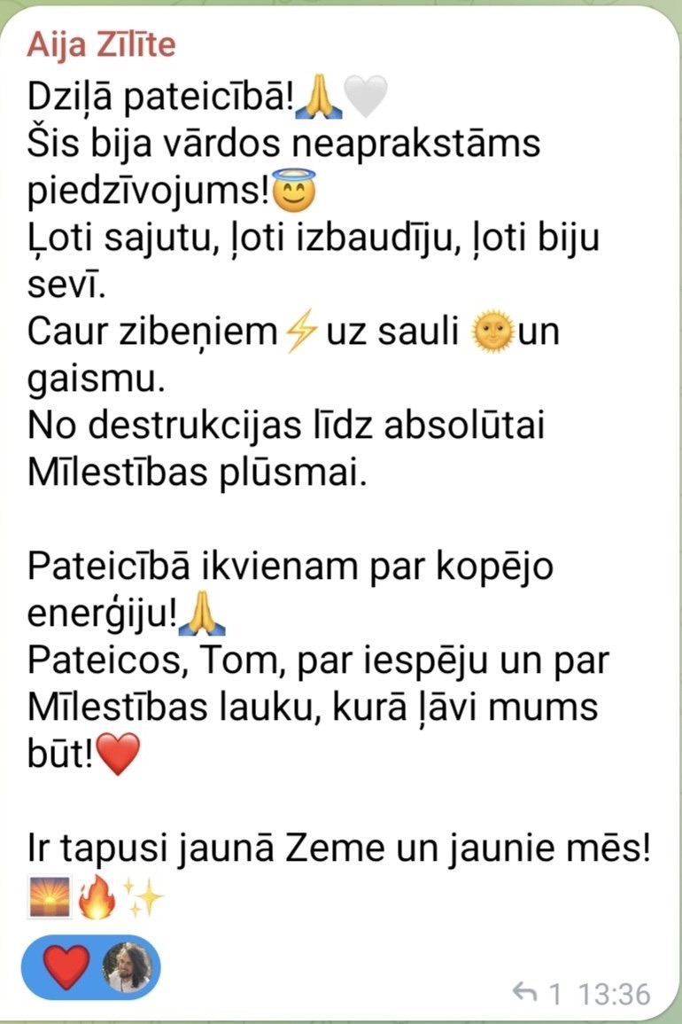 Oriģinālā atsauksme — Aija