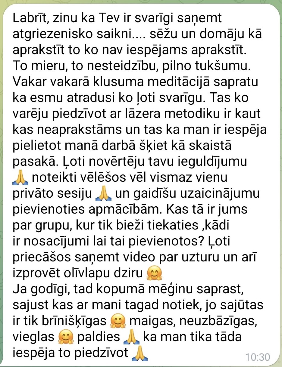 Oriģinālā atsauksme — Santa
